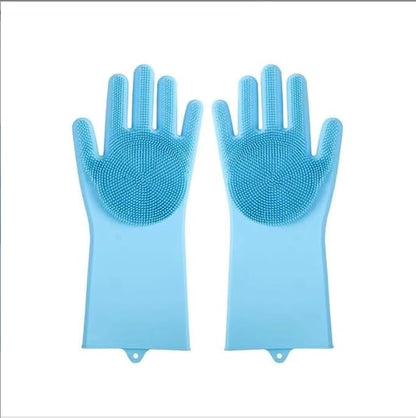 US Local Dishwashing Gloves For Housework, Kitchen, Durable Silicone Waterproof Vegetable Dishwashing Dishwashing Cleaning Artifact Kitchen Dishwashing Gloves Thickened