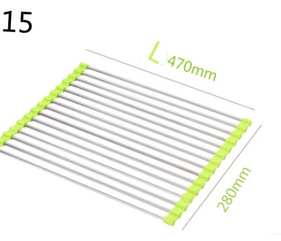 US Local Folding Kitchen Drain Sink Rack Stainless Steel