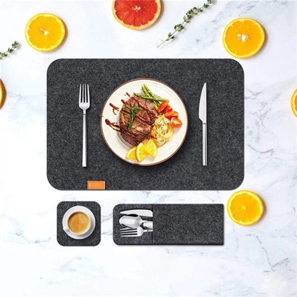 Home Guest Multi-person Felt Placemat Suit