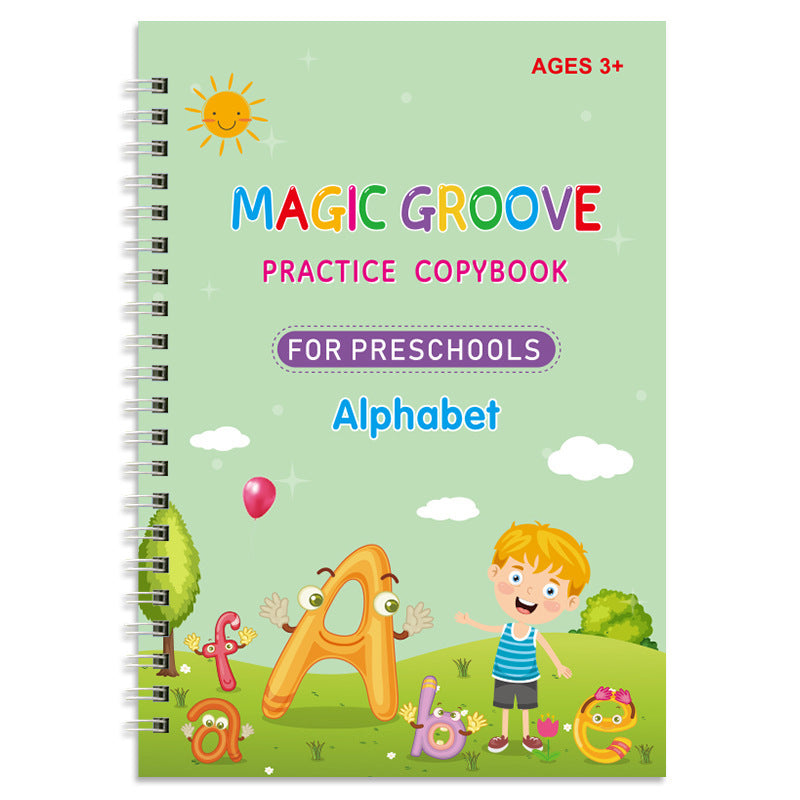 Hot Selling Preschool Hard Pen And Groove Copybook Practice Copybook For Children In English