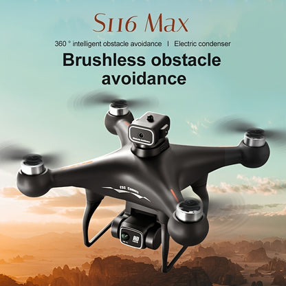 US Local S116 MAX Drone With 4K Dual Camera, 360 Obstacle Avoidance, Brushless Motors, Optical Flow Positioning, WiFi FPV