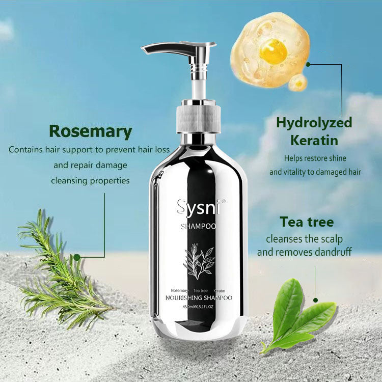US Local Sysni Organic Rosemary Shampoo And Tea Tree Special Shampoo, Keratin NourIshing Shampoo ,Promote Hair Growth, Strengthening Shampoo, Prevent Hair Loss Cleansing Shampoo,Deep Cleans, Refreshes Scalp, F