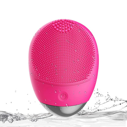 High Frequency Vibration Silicone Facial Cleansing Brush USB Rechargeable Electric Waterproof Silicone Facial Cleanser Thanksgiving Gift Christmas Gift Unisex