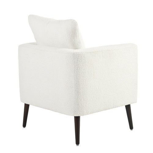 US Local Solid Wood Leg Fabric Armchair