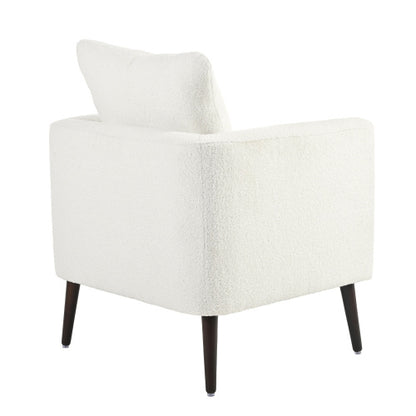 US Local Solid Wood Leg Fabric Armchair