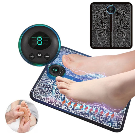 USA Local Ems Foot Massager Mat Tens Fisioterapia Electric Foot Cushion Blood Circulation Acupunctur Pad Foot Health Care Relaxation Pain