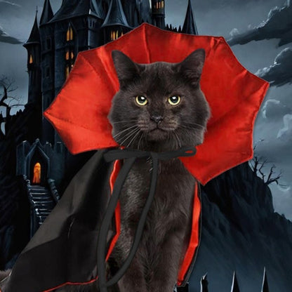 Cute Halloween Pet Costumes Cosplay Vampire Cloak For Small Dog Cat Kitten Puppy Dress Kawaii Pet Clothes Cat Accessoties Gift