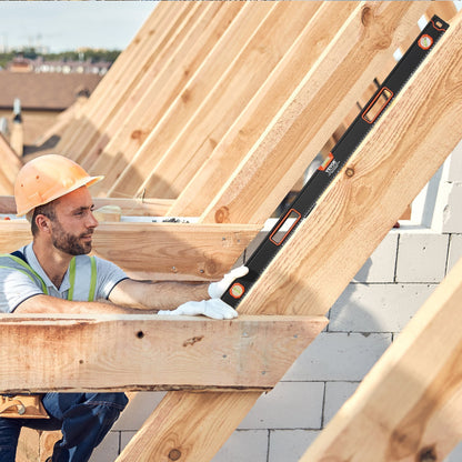 US Local 4-Piece Torpedo Level 48 24 16 10 Inch Aluminum Alloy Body With Bubble Vials