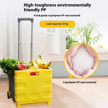 US Local Household Lever Car Plastic Foldable With Lid