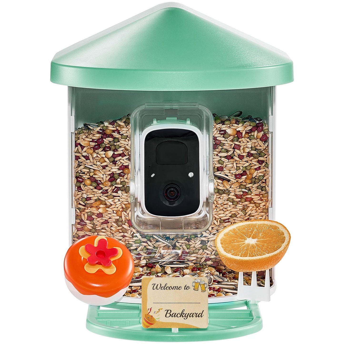 US Local VEVOR Smart Bird Feeder With Camera 2K HD AI Identify Bird Species Auto Capture