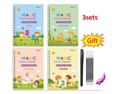 Hot Selling Preschool Hard Pen And Groove Copybook Practice Copybook For Children In English