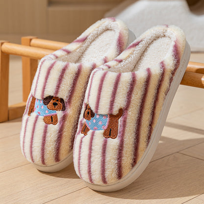 Women's Wear-resistant Soft Bottom Warm Keeping Cotton Slippers