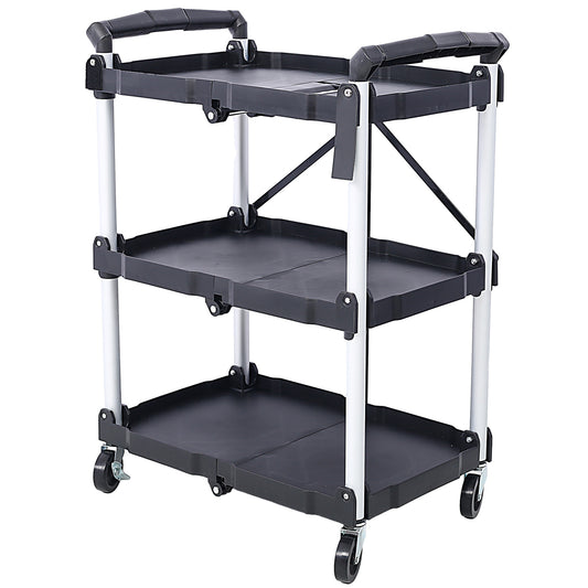 US Local Iron Plastic Folding Service Cart