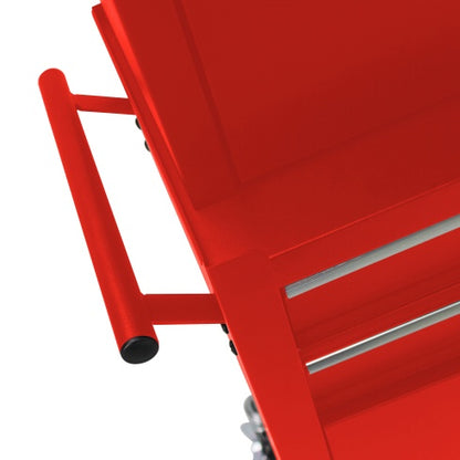 US Local High Capacity Rolling Tool Chest With Wheels And Drawers, 6-Drawer Tool Storage Cabinet--RED