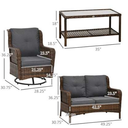 US Local Pieces Patio Furniture Set