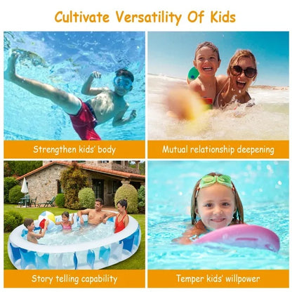 US Local In Inflatable Swimming Pool Blow Up Family Pool For Kids Foldable Swim Ball Pool Center