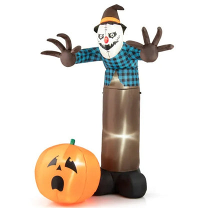 US Local 7 ft Inflatable Decorated Halloween Scarecrow