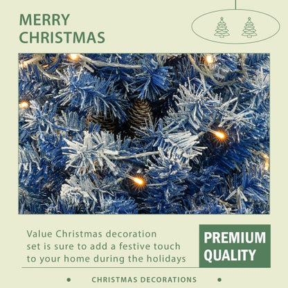 US Local Pre-lit Christmas Tree Artificial Christmas 4-piece Set