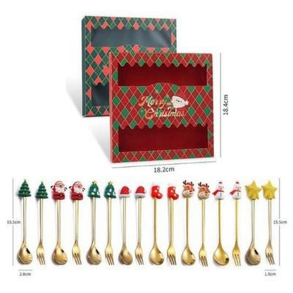 US Local Six-piece Flatware Mixing Spoon Style Cutlery Set