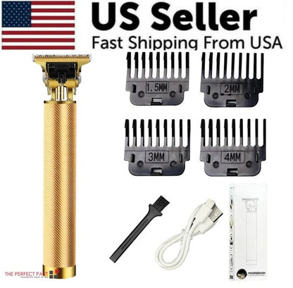 US Local Professional Hair Clippers Trimmer Cutting Beard Cordless Barber Shaving Machine