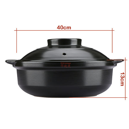 Flame High Temperature Resistant Dry Pot Ceramic Pot Pan Health Pot Pan