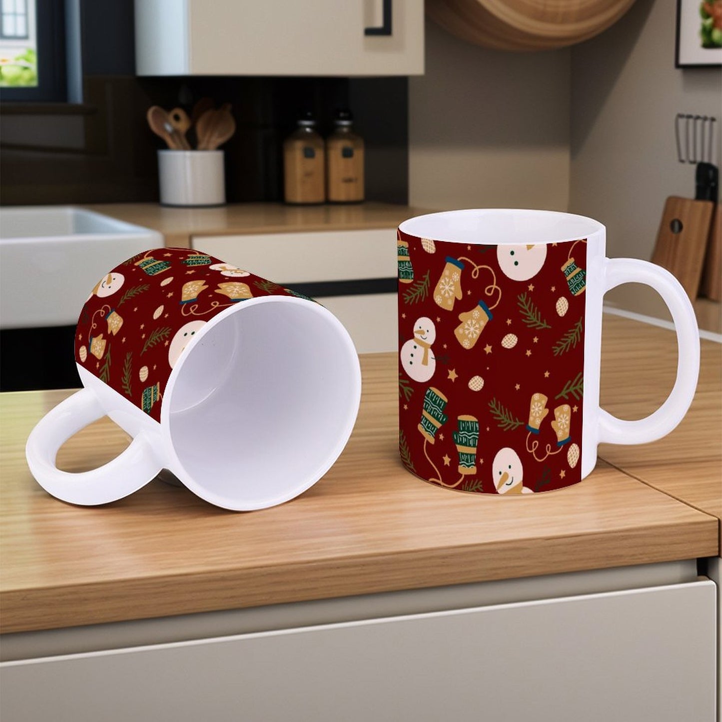 POD US Local White mug with full print, Christmas 0105