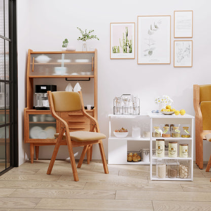 US Local 360 Rotating Home Office Desk L Shaped Corner Computer Desk With Storage Shelves, Writing Table Workstation, White