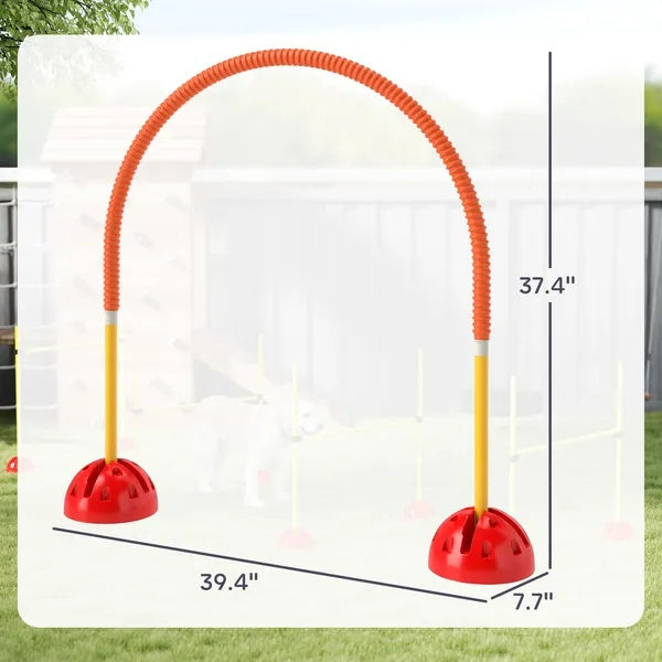 US Local 4 Piece Dog Agility Course Backyard Set , Carry Bag