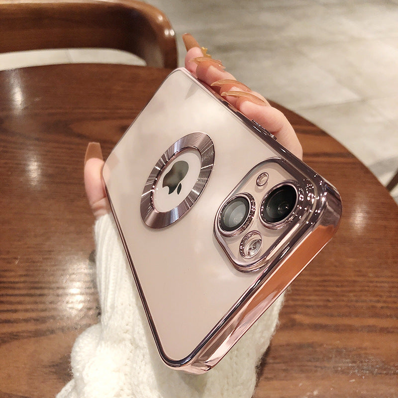 USA Local Phone Case With Camera Protector Advanced Electroplating Integrated With Lens Protector Phone Case For Iphone12 13promax Simple 11 Soft