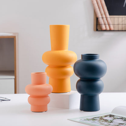 US Local Ceramic Vase Flower Nordic Minimalist Living Room Decoration