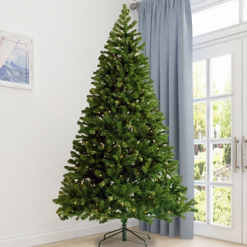 US Local Pre-Installed Illuminated Christmas Tree 6 Foot Faux Hinged Christmas Tree With Foldable Stand