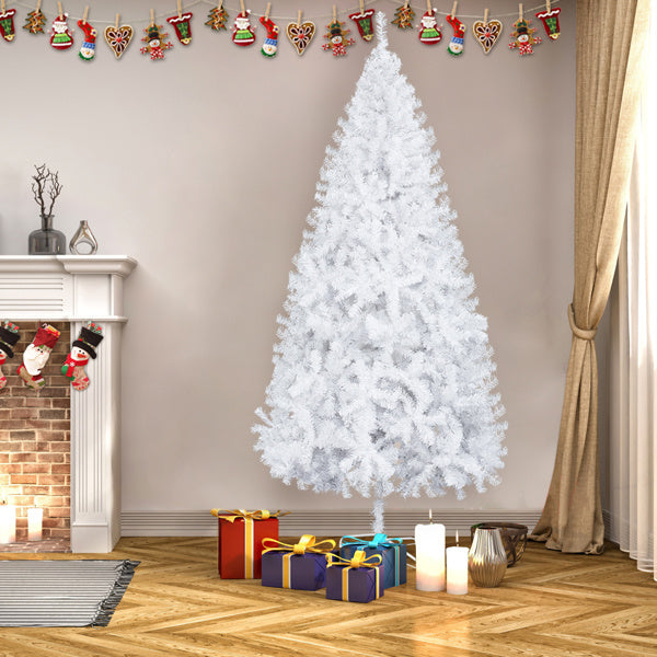 US Local White 7ft, 950 Branches, PVC Material Christmas Tree