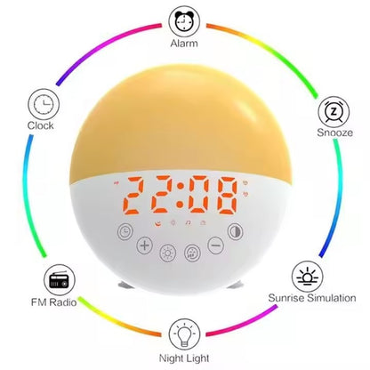 US Local Popular Natural Light Siren Best Selling Halloween Wake Up Light