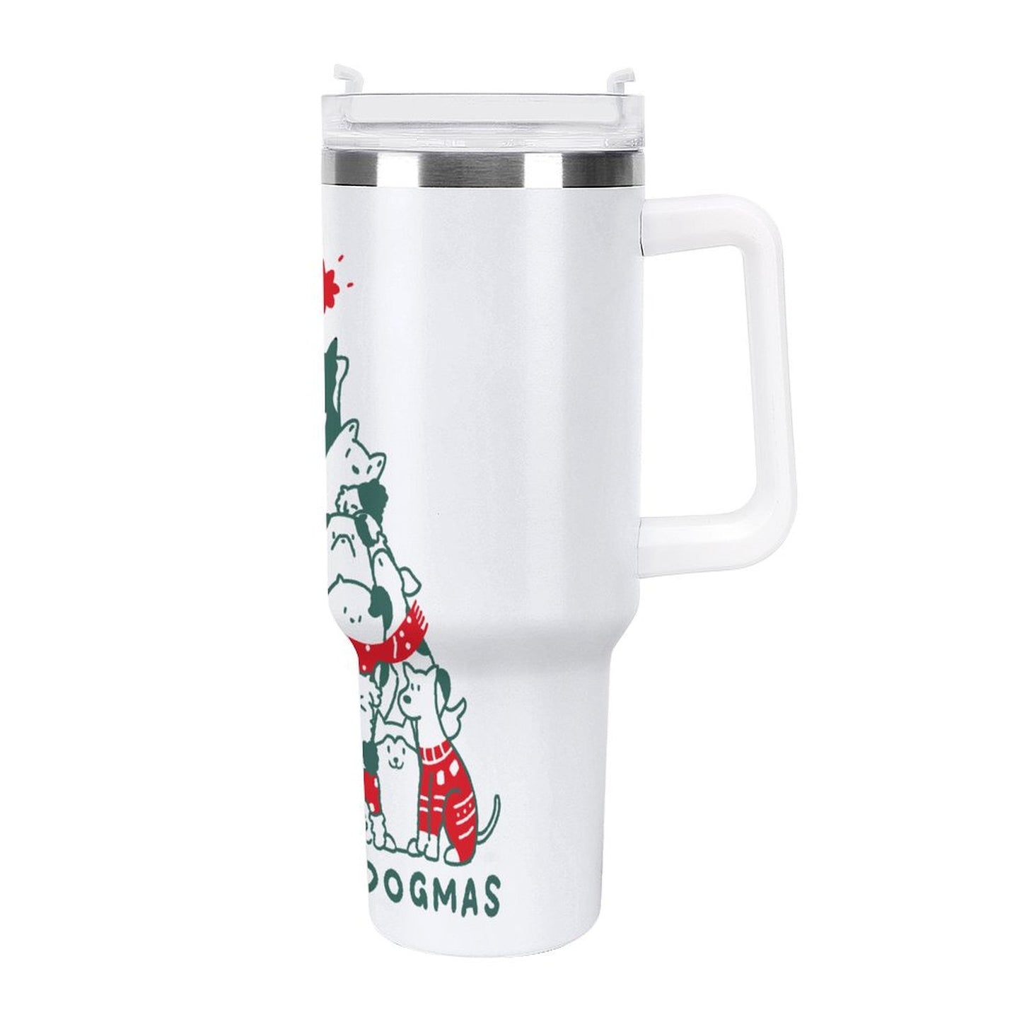 PHDT00023 POD US Local Tumbler 40 oz Large Capacity Car Cup Christmas Cat