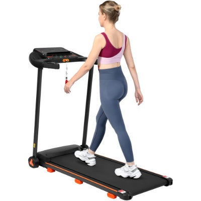 US Local NEW Treadmills For Home, 2.5HP Quiet Folding Treadmill With Heart Rate Sensor, 300lbs Weight Capacity, 7.5MPH, Incline Treadmill With USB Charge Station Bluetooth Speaker, 6 Shock-Absorbing