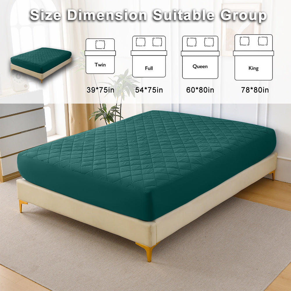 US Local Diamond Grid Ultrasonic Waterproof Mattress Protector