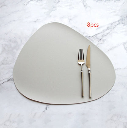 PU leather solid color placemat