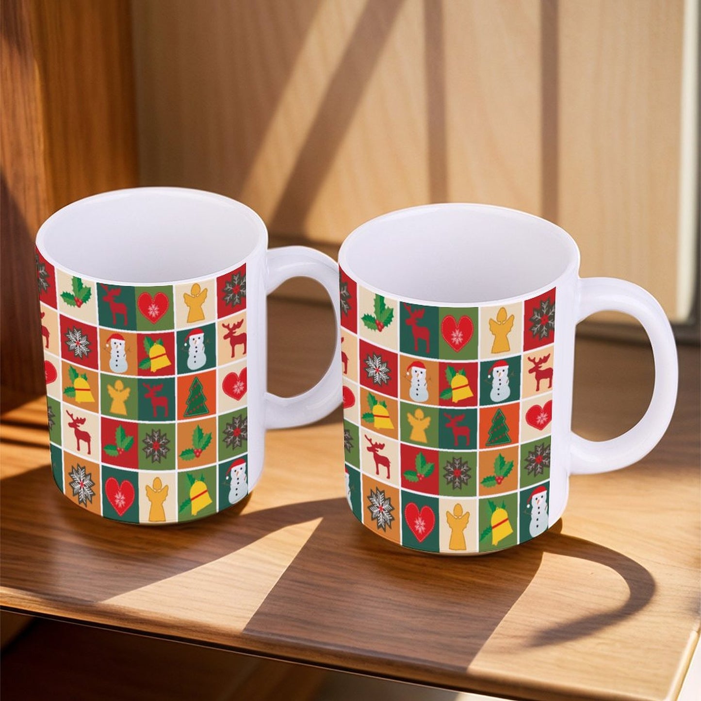 POD US Local White mug with full print, Christmas 0060