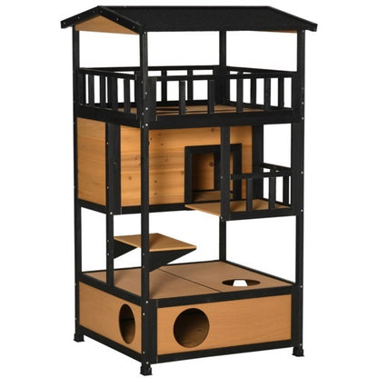 Cat House, Wooden Cat House, No Shipping On Weekends