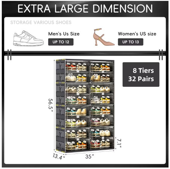US Local Plastic Shoe Organizer Cabinet