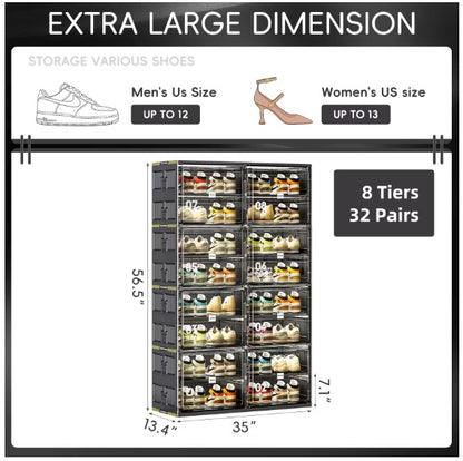 US Local Plastic Shoe Organizer Cabinet