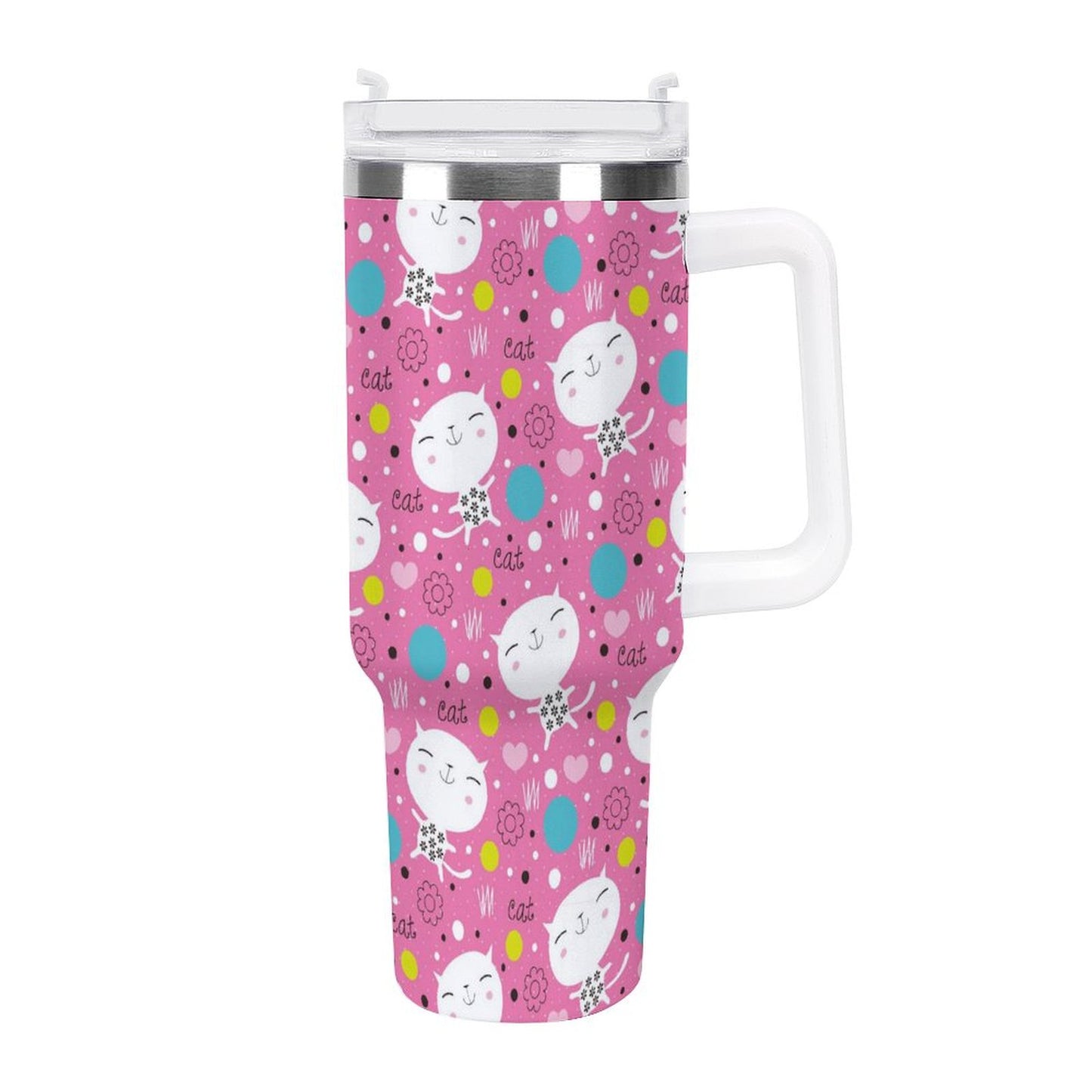 PHDT00268 POD US Local Tumbler 40 oz Large Capacity Car Cup Cat, Children