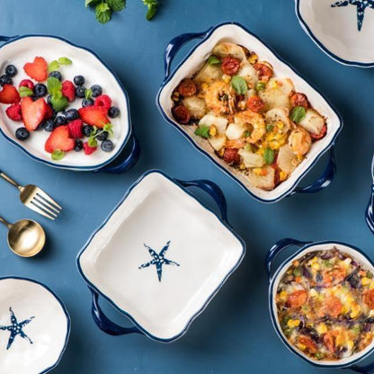 Creative Ceramic Cutlery Household Oven Special Baking Pan