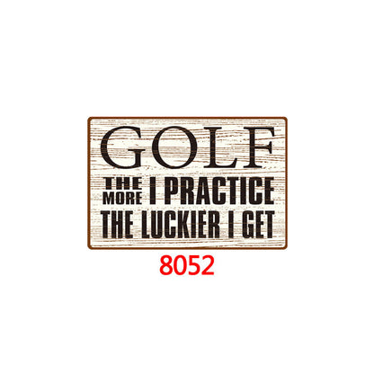 US Local Tin Painting Bar Clothing Store Home Wall Decoration