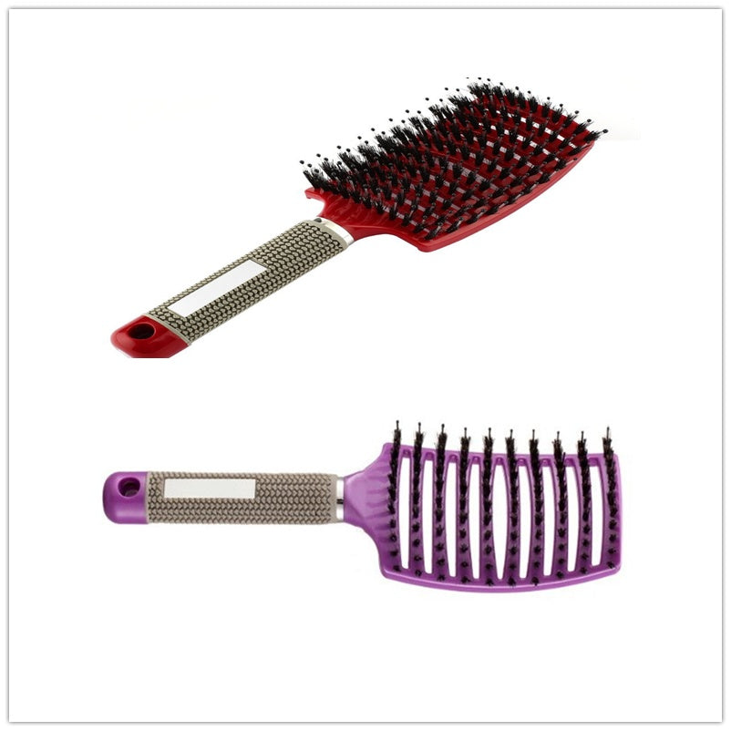 US Local Hairbrush Anti Klit Brushy Haarborstel Women Detangler Hair Brush Bristle Nylon Scalp Massage  Teaser Hair Brush Comb