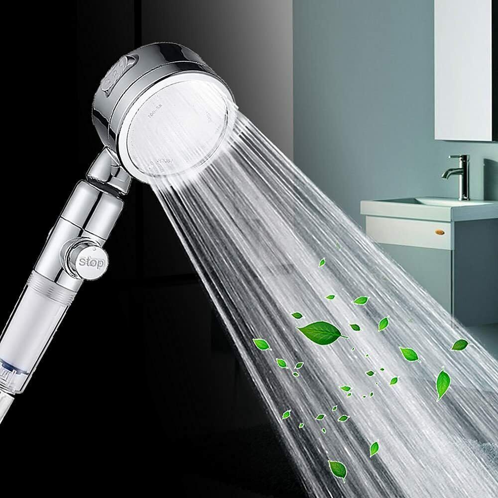 US Local Shower Head,Filter Filtration High Pressure Water Saving 3Mode Soften Save Water