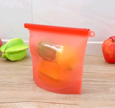 US Local Silicone fresh-keeping bag vacuum sealed bag food  storage bag refrigerator food fruit storage bag