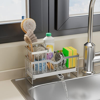 US Local Kitchen Household Wall-mounted Multifunctional Multi-layer Carbon Steel Cleaning Supplies Rack,Please Note That This Product Is Shipped By Yourself For The Average Shipping Cost
