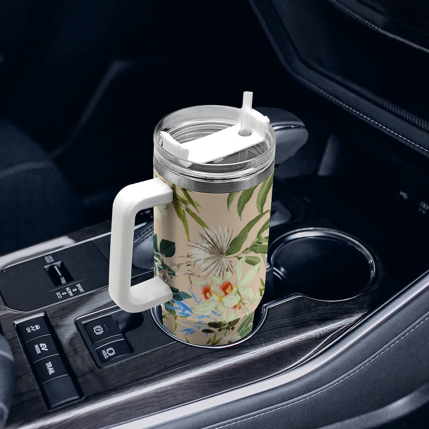PHDT00111 POD US Local Tumbler 40 oz Large Capacity Car Cup Flowers