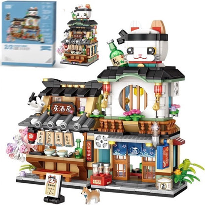US Local 4 PACK BRICK BUILDING KIDS SET, 2969 PCS BUILDING BLOCK SET JAPAN STREET BUILDING PLAYSET GIFTS. -No Delivery On Weekends